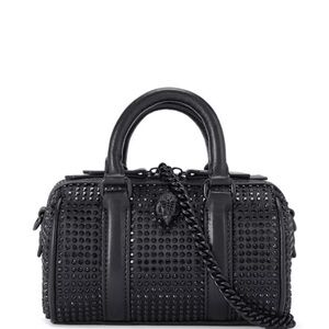 Brand New Kurt Geiger Black Studded Satchel
